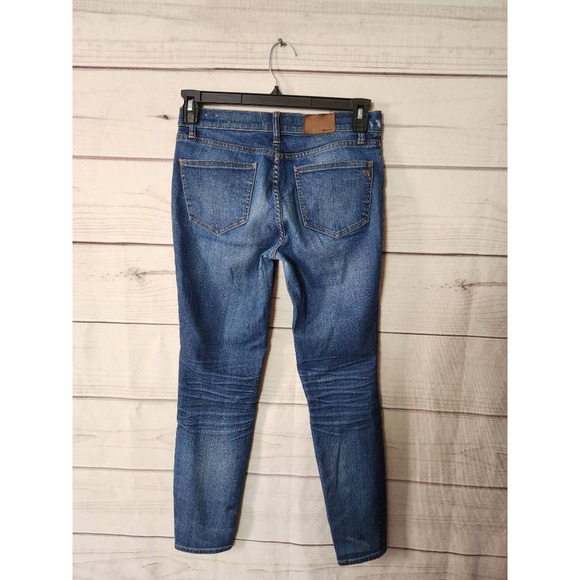 Madewell Womens Slim Skinny Jeans Blue Stretch Medium Wash Mid Rise Denim 28 - Picture 2 of 8